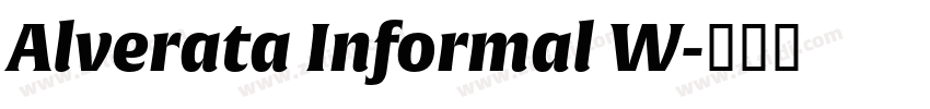 Alverata Informal W字体转换